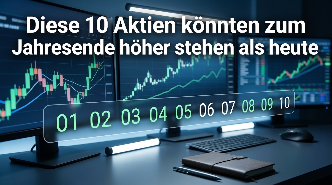 Diese 10 Aktien könnten zum Jahresende höher stehen als heute